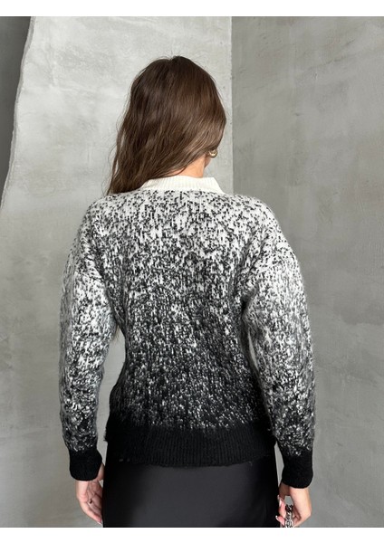 Kar Desen Taşlı Yumoş Kazak Antrasit indirimleri