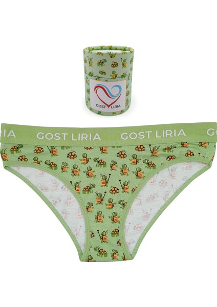 - Tortoise Desenli Kadın Slip Külot