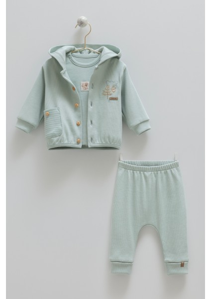 Littleemu Hello Forest %100 Pamuk 3'lü Takım