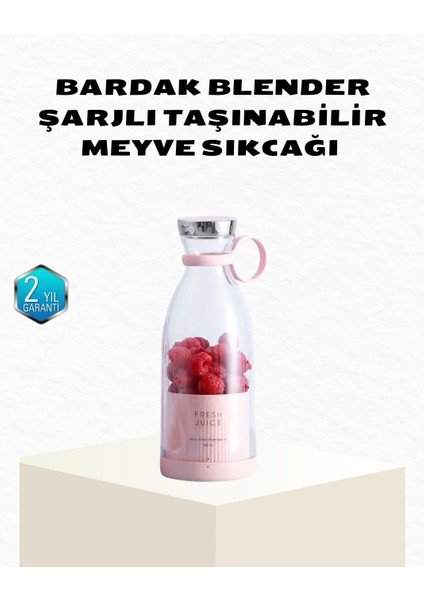 Kablosuz Taşınabilir Mini Blender – USB Şarjlı, 1200MAH