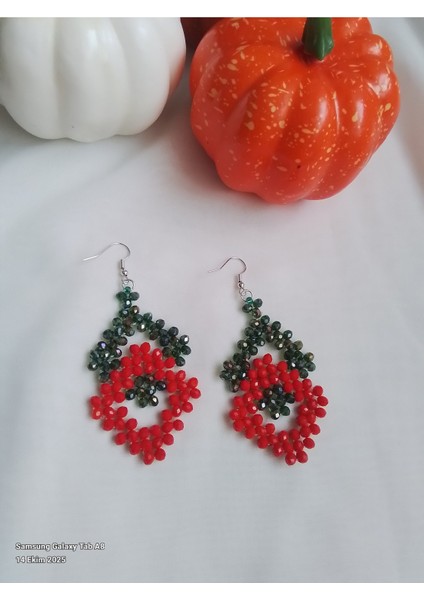 Kum Boncuklu El Yapımı Küpe modelleri