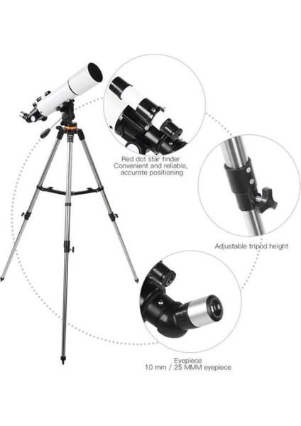 CF50080 Yüksek Netlik Monoküler Kara ve Uzay Teleskobu fiyatları