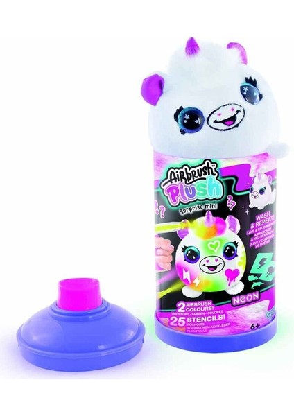 45521 Sun-Cnl-Hobi Set Aırbrush Plush Mystery Mını Plush Neon Serıes 2 modelleri