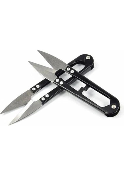 12 Adet Metal Balıkçı Makası Yaylı Otomatik Sistem Ağ Makası