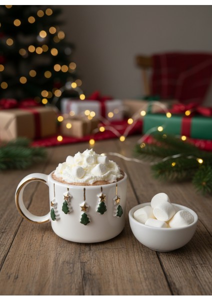 Ağaç Süslemeli Seramik 2'li Fincan Takımı fiyatları