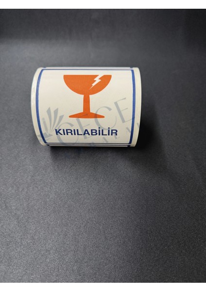 Dikkat Kırılır Etiketi Beyaz 100X100 250 Adet Kırılabilir Nakliye Etiketi modelleri