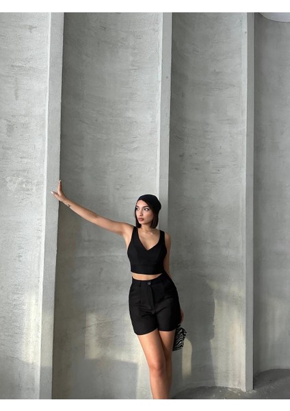 Şortlu Keten Takım S255014 modelleri