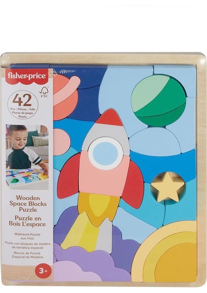 HXY42 Fisher-Price Ahşap Uzay Yapboz indirimleri
