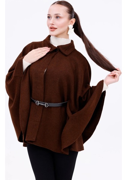 Prilika Kahverengi Kaşe Panço – Yeni Sezonun En Şık Kemerli Tasarımı modelleri