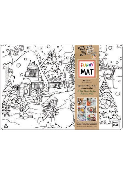 Funny Mat - Kış 33,5 x 48 cm