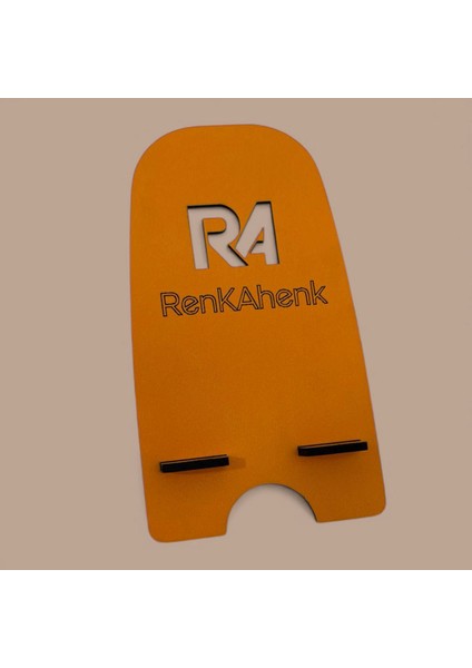 5 Adet | Kişiye ve Firmaya Özel Isim/logo Baskılı Telefon Tutucu Stand | Renkli Lazer Kesim Ahşap fiyatları