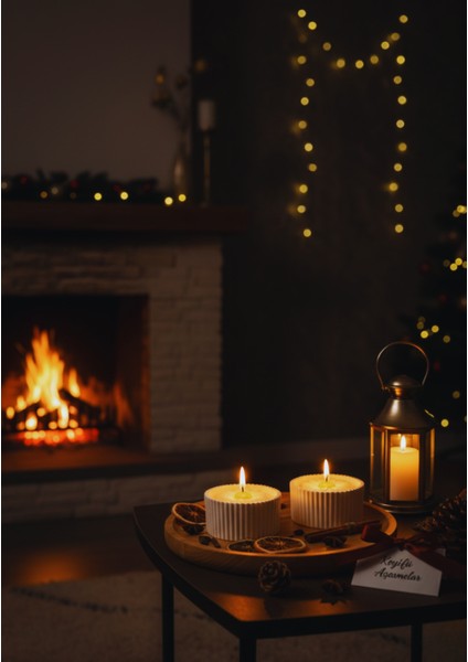 El Yapımı Papatya Dekorlu Kokulu Mum Seti – 2’li Özel Tasarım Daisy Collection indirimleri