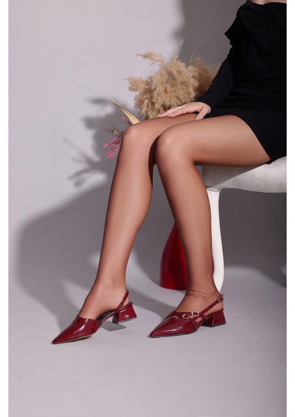 Mary Jane Kısa Topuklu Sivri Burun Günlük Kadın Ayakkabı fırsatları