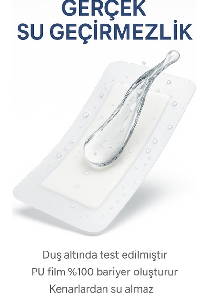 Su Geçirmez Yara Örtüsü Pedli Steril Pansuman Bandı – Ameliyat Dikiş Koruyucu Pu Film fiyatları