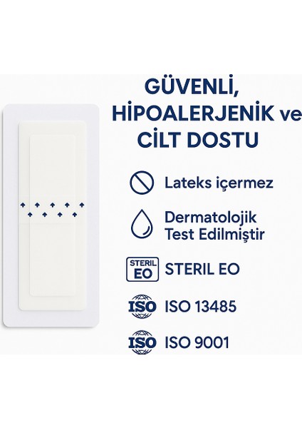 Su Geçirmez Yara Örtüsü Pedli Steril Pansuman Bandı – Ameliyat Dikiş Koruyucu Pu Film modelleri