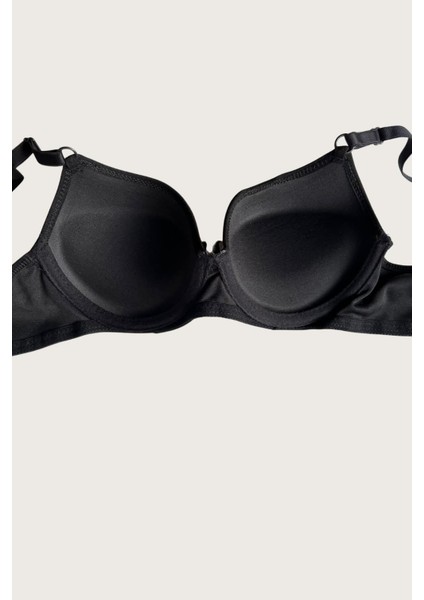 Arias Closet Siyah-Beyaz 2'li Mikro Kumaş Push Up Dolgulu Balenli Günlük Destekli Sütyen fiyatları
