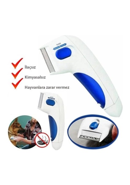 Flea Doctor Kedi ve Köpekler Için Pilli Pire Tarağı fırsatları