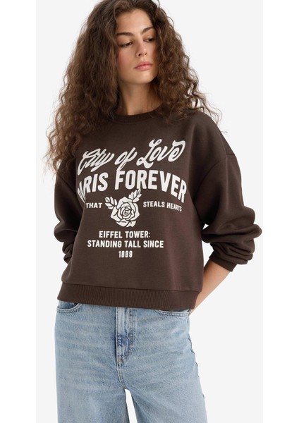 Kadın Sweat E8602AX/BN258 Brown