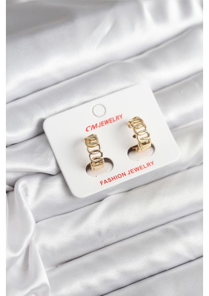 14K Gold Renk Kaplama Samanyolu Model cm Kadın Küpe