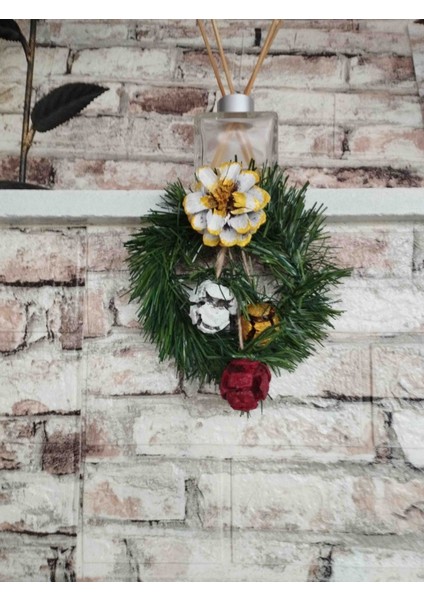 Kozalak Garland Yılbaşı Hediyelik Kapı Duvar Süsü