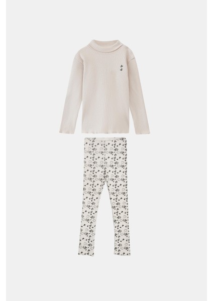 Taş Kalp Baskılı Kız Çocuk Kaşkorse Alt Üst Takım fiyatları