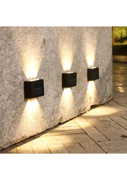 2'li Solar Duvar Aydınlatması 6 Ledli Gün Işığı fiyatları