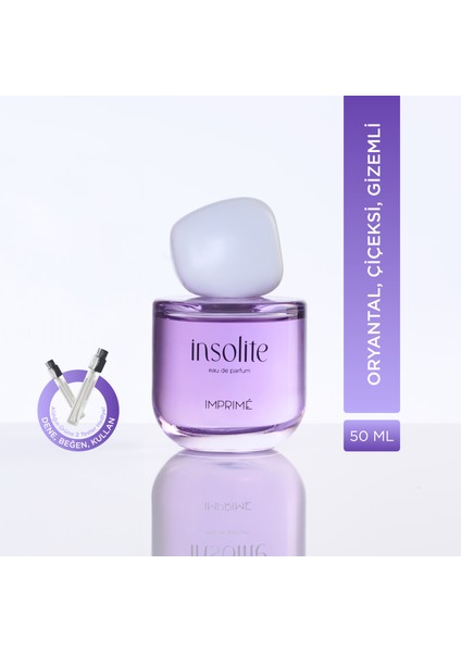 Insolite Edp Kadın Parfüm 50ML | Oryantal & Çiçeksi | Limon, Portakal Çiçeği, Gül, Yasemin, Misk