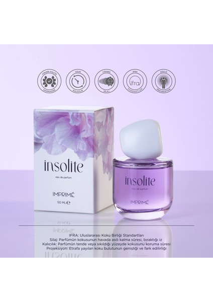 Insolite Edp Kadın Parfüm 50ML | Oryantal & Çiçeksi | Limon, Portakal Çiçeği, Gül, Yasemin, Misk modelleri