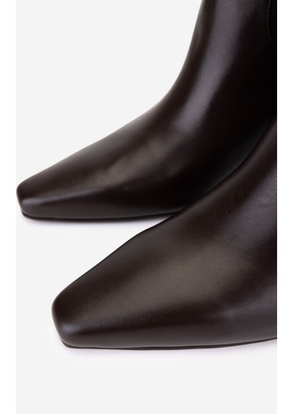 Kadın Hakiki Deri Kahverengi Topuklu Çizme 594 5840 Bn Czm SK25-26 Kahve Dr modelleri