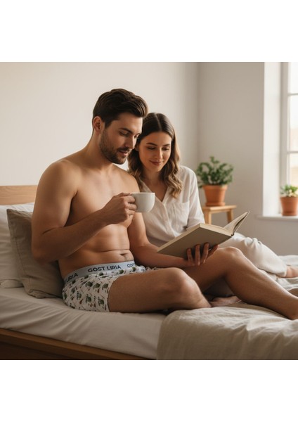 - Macha Desenli Erkek Boxer