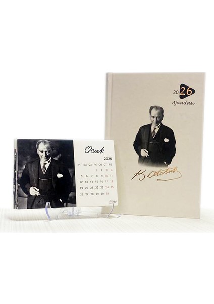 2026 Atatürk Ajandası+Takvim