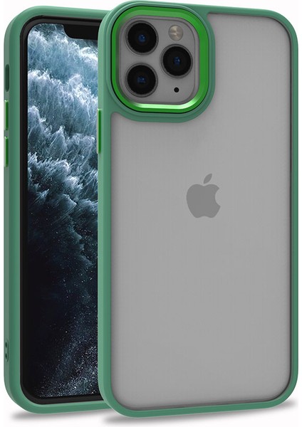 iPhone 11 Pro Max Uyumlu Vlmt Flora Kapak-Yeşil