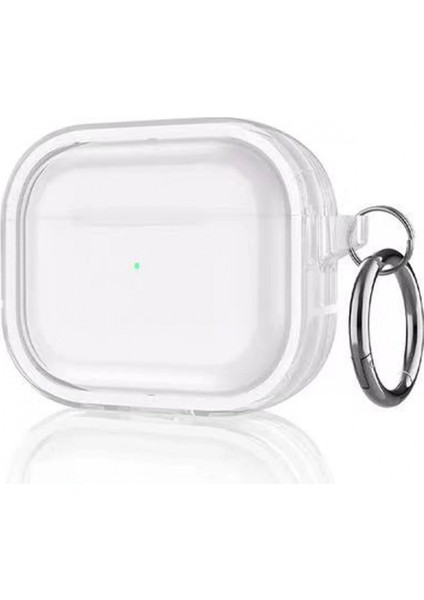 Airpods Pro 2 (2.nesil) Shiny Şeffaf Kılıf - Beyaz