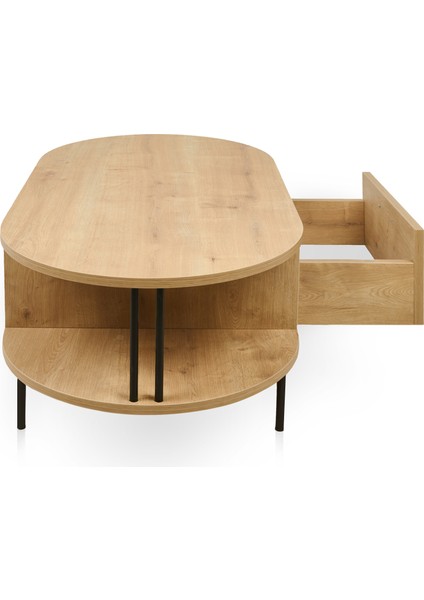 Federico Çekmeceli Orta Sehpa - Safir Meşe - 100 cm modelleri