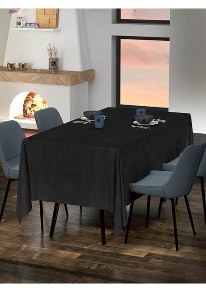 Kadife Dokulu Masa Örtüsü - 4 Farklı Renk fiyatları