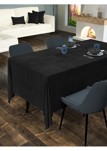 Kadife Dokulu Masa Örtüsü - 4 Farklı Renk modelleri