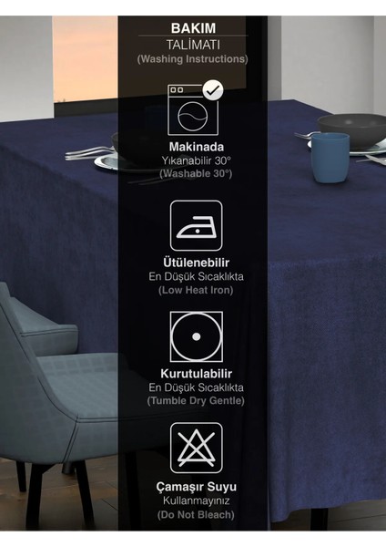 Kadife Dokulu Masa Örtüsü - 4 Farklı Renk indirimleri