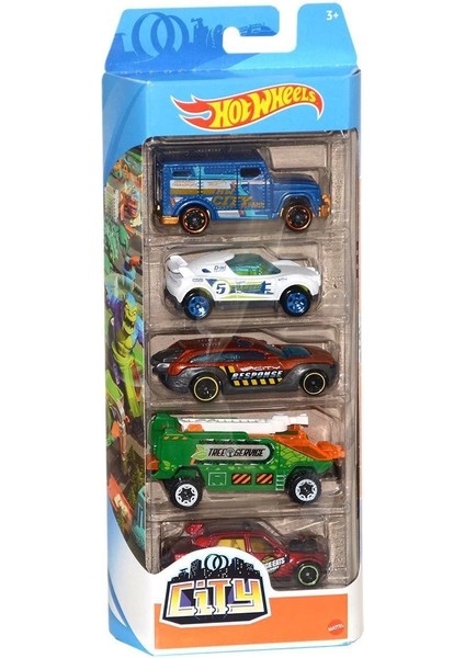 1806 Hot Wheels 5'li Araba Seti / +3 Yaş indirimleri