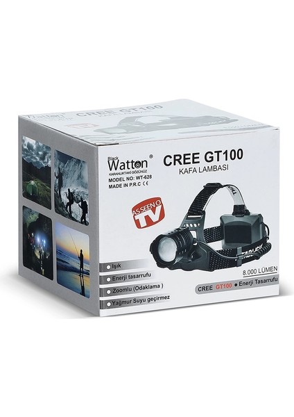 GT100 LED Şarjlı Kafa Lambası WT-628 indirimleri
