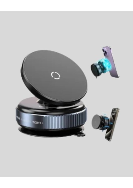 Mıknatıslı Araç Telefon Tutucu Vakum Teknolojili 360° Ayarlanabilir modelleri
