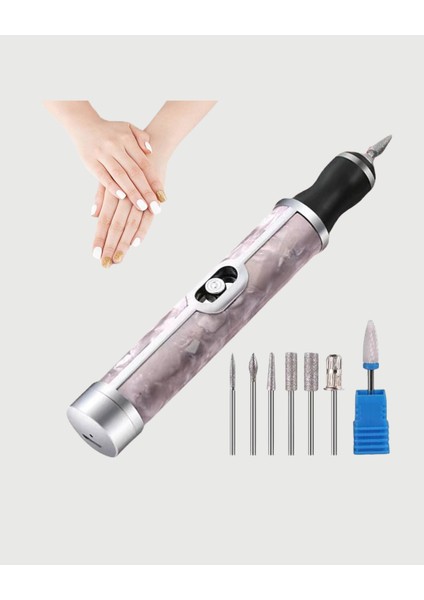 Ergonomik Saplı 20.000 Rpm Hız Kontrollü Manikür Pedikür Makinesi - ME001W-51S609 indirimleri