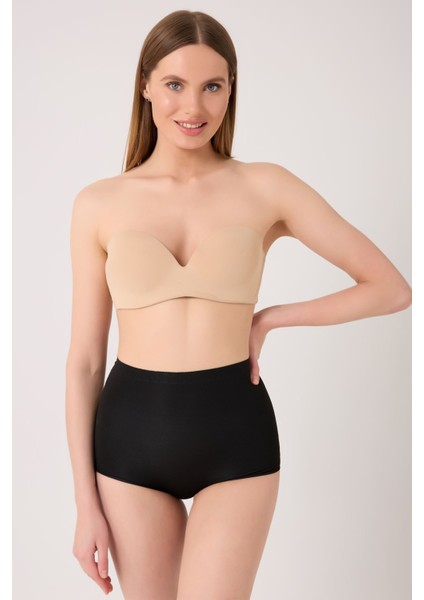 Slip Korse Göbek Alt Karın Bel ve Basen Toparlayıcı Lazer Kesim Yüksek Bel Korse