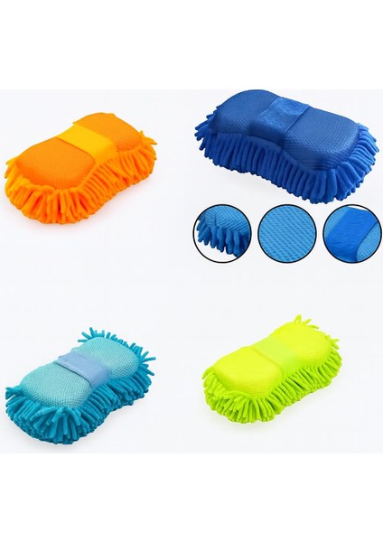 Mikrofiber Araba Yıkama Süngeri – Çift Yüzlü Makarna Sünger Bez 1 Adet indirimleri