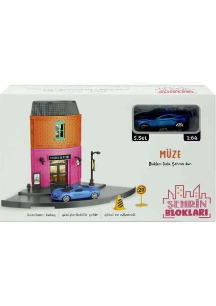 Şehrin Blokları Yapboz Müze Seti - 768-5BR