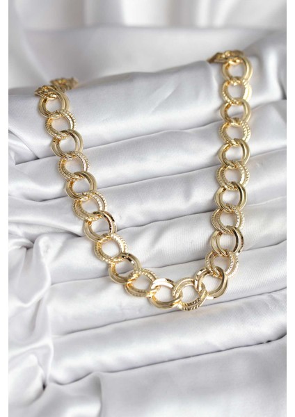 14K Gold Renk Kaplama Samanyolu Model cm Kadın Kolye - Bamido