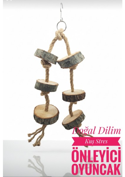 Trendme Doğal Dilim Kuş Stres Önleyici Oyuncak