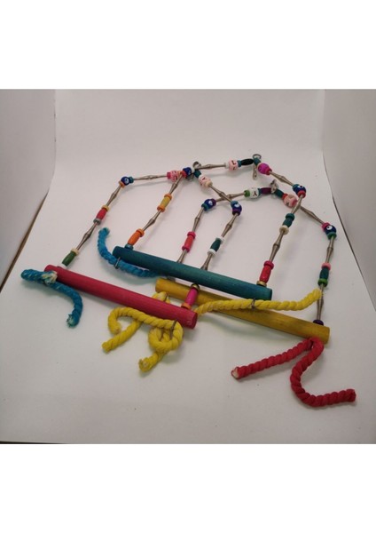 Uniq Bird Toys Ahşap Boncuklu Özel Kuş Salıncağı fiyatları