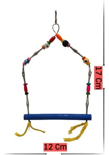 Uniq Bird Toys Ahşap Boncuklu Özel Kuş Salıncağı modelleri