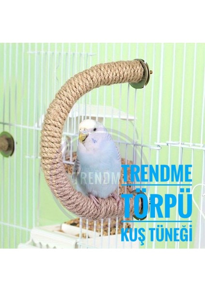 Trendme Tırnak Törpülemeli Halatlı U Kuş Tüneği