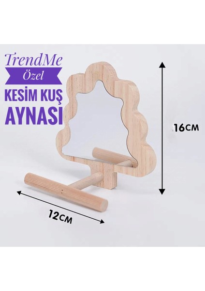 Trendme Ahşap Ağaç Şekilli El Yapımı Tünekli Kuş Aynası fiyatları